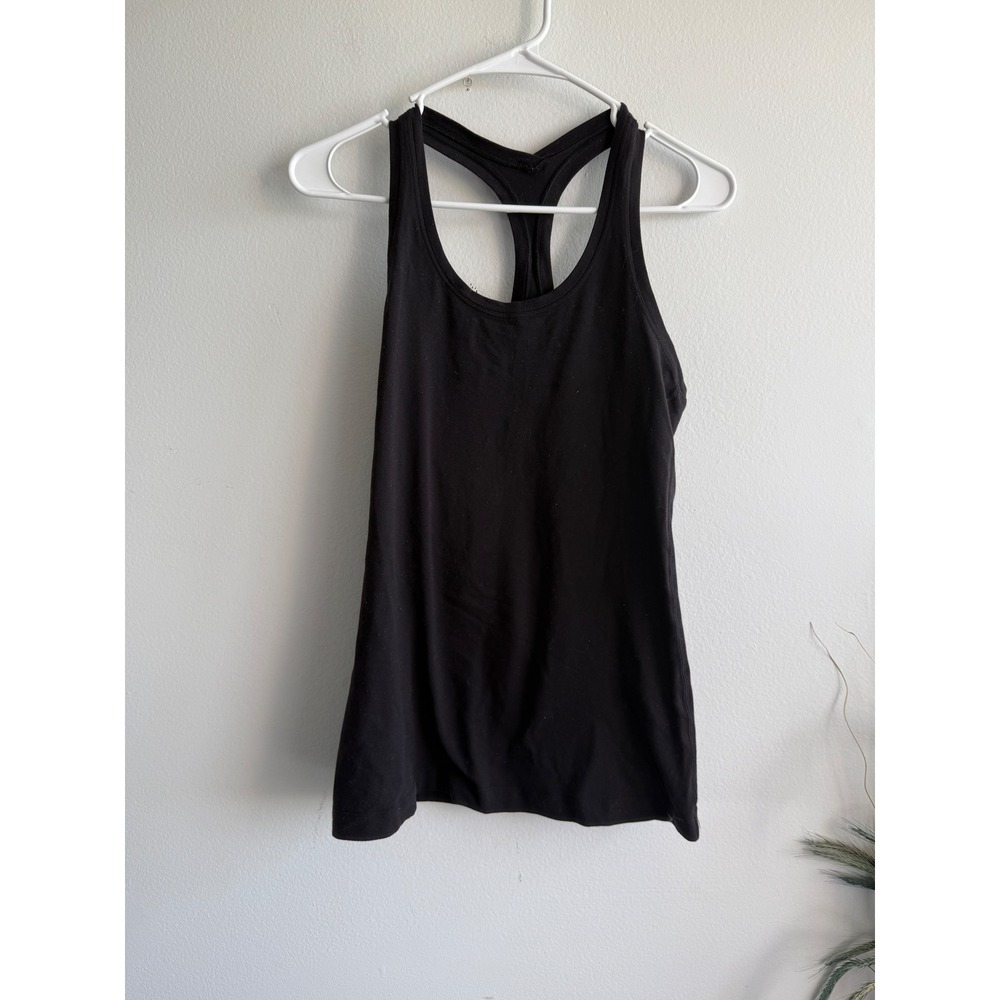 Lululemon Womens Black Racerback Athletic Yoga Tank Top Sleeveless Basic Workout